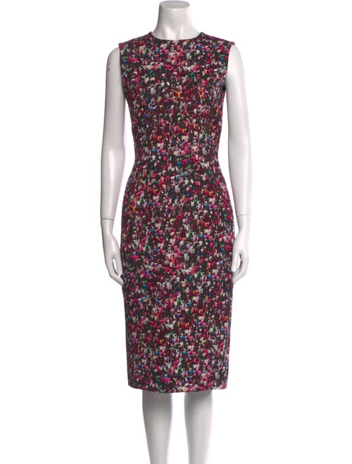 Dries Van Noten Floral Print Midi Length Dress