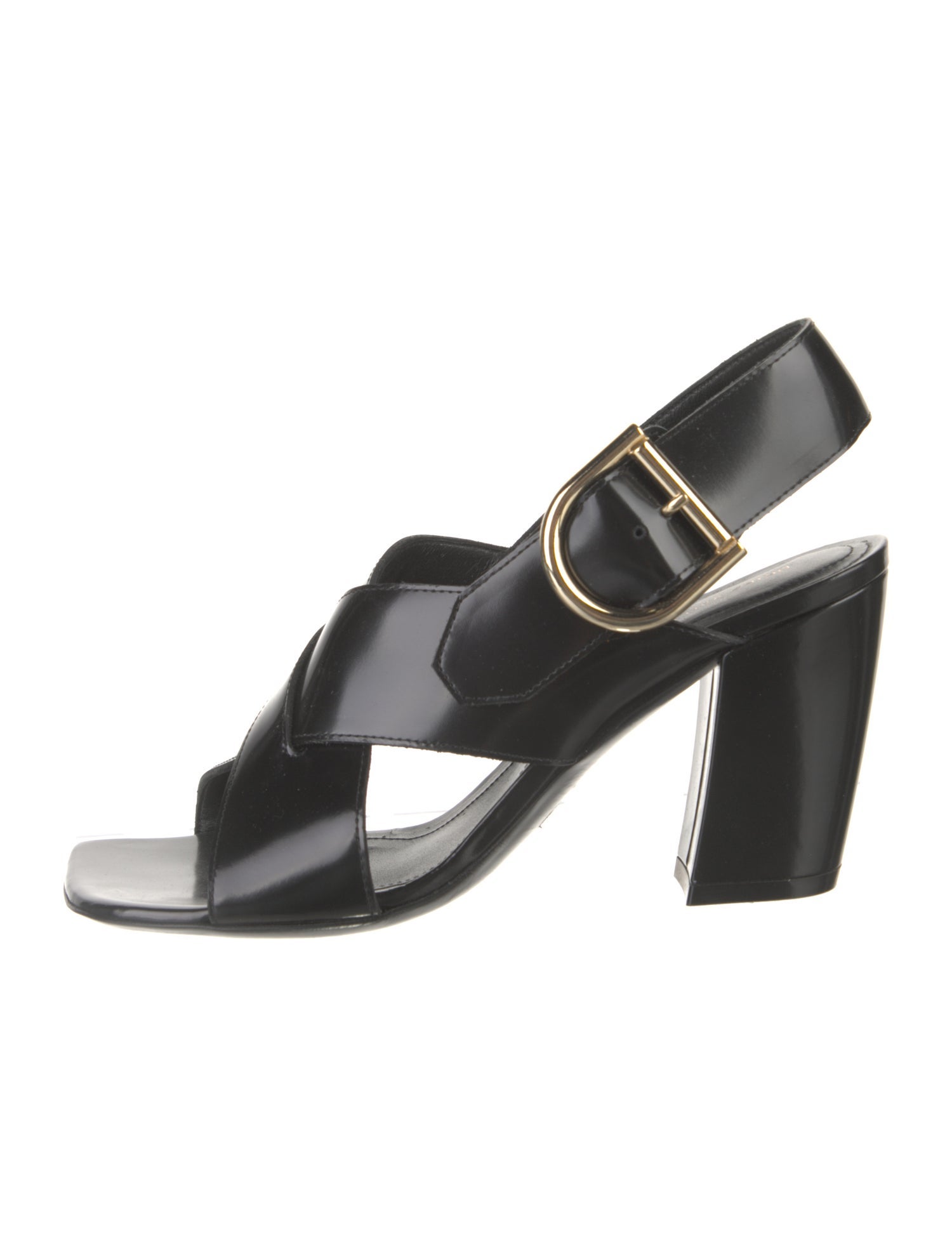 Dries Van Noten Leather Slingback Sandals