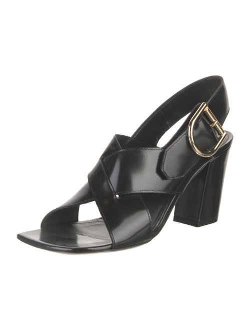 Dries Van Noten Leather Slingback Sandals