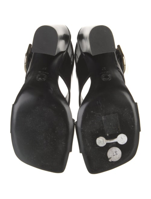 Dries Van Noten Leather Slingback Sandals