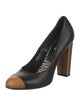Dries Van Noten Leather Colorblock Pattern Pumps
