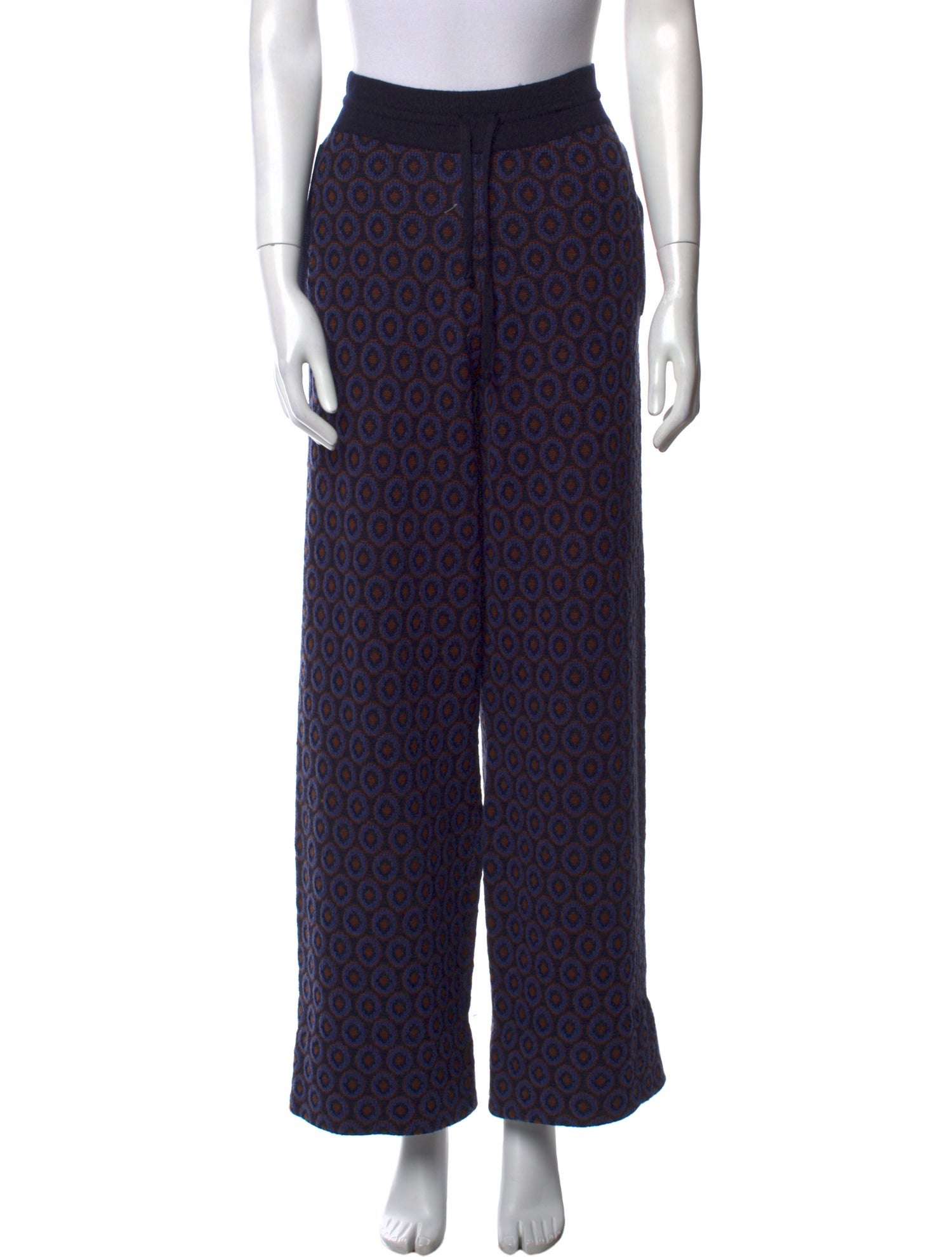 Dries Van Noten Merino Wool Wide Leg Pants