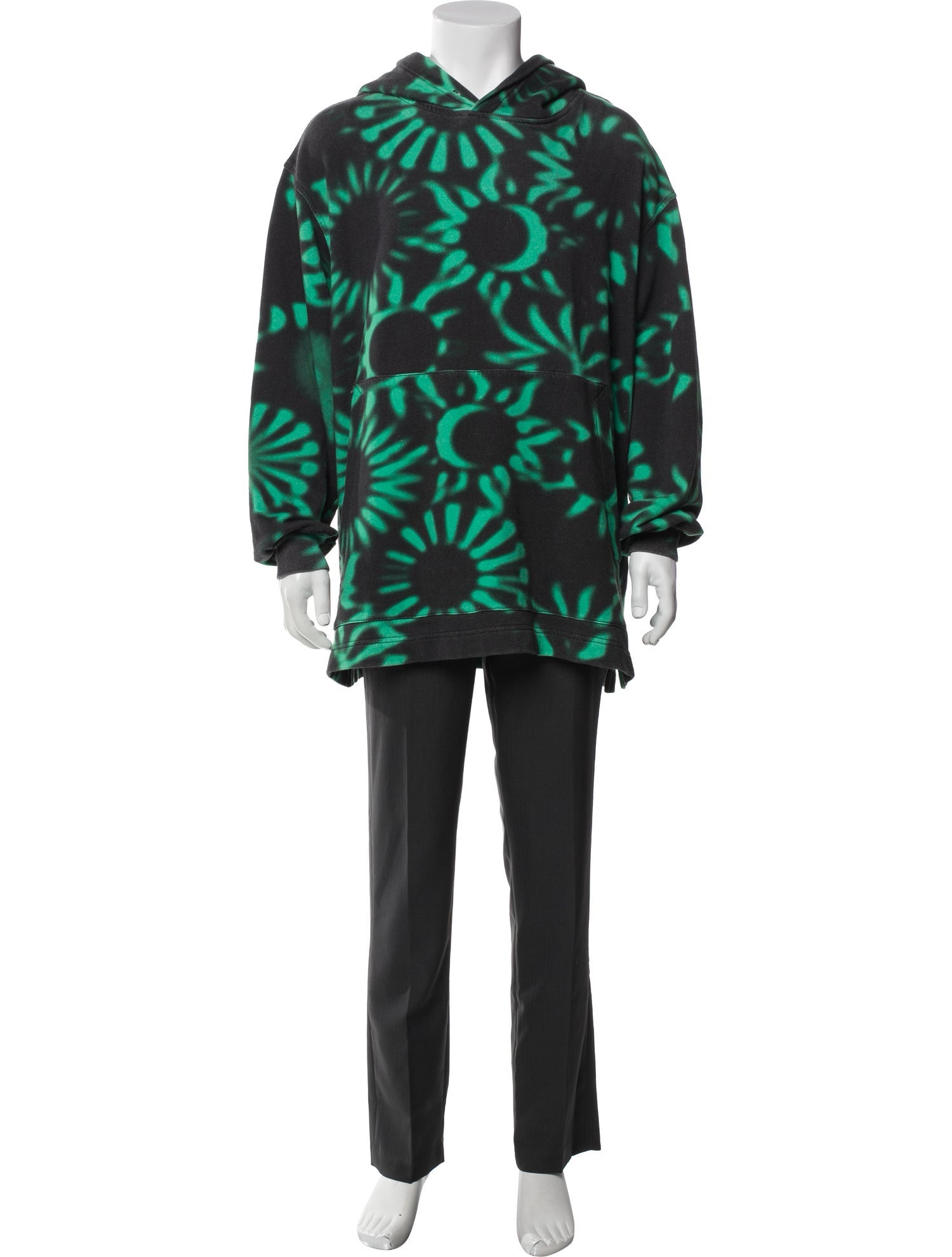 Dries Van Noten Printed Crew Neck Hoodie