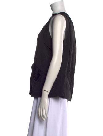 Dries Van Noten Scoop Neck Sleeveless Blouse