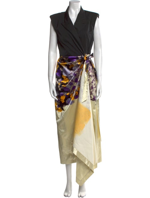 Dries Van Noten Printed Long Dress