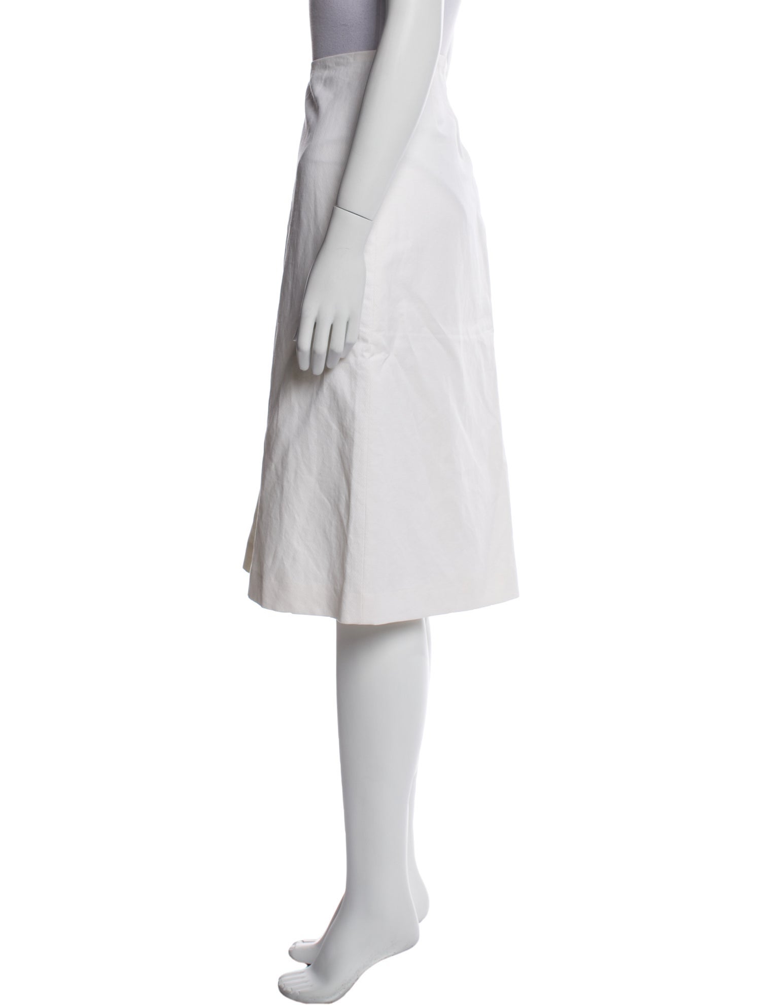 Dries Van Noten Linen Knee-Length Skirt