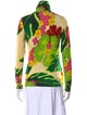 Dries Van Noten Floral Print Turtleneck Sweatshirt