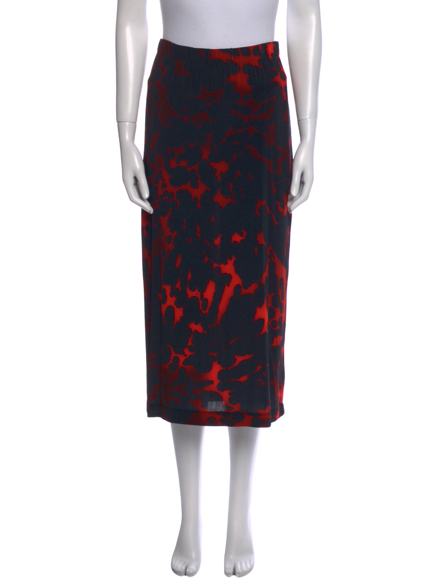 Dries Van Noten Printed Midi Length Skirt