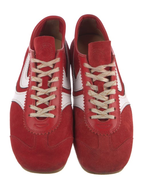 Dries Van Noten Suede Colorblock Pattern Sneakers
