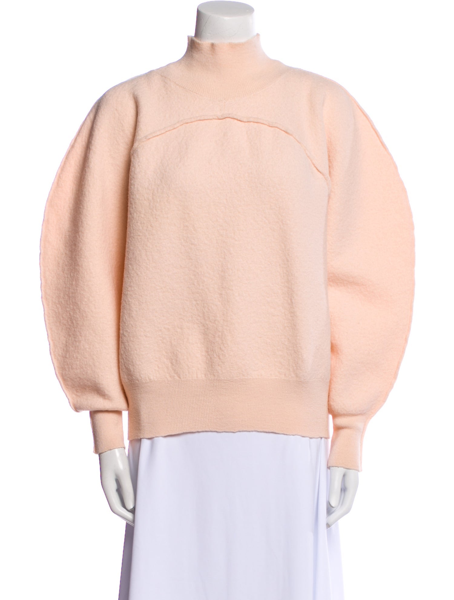 Dries Van Noten Virgin Wool Mock Neck Sweater