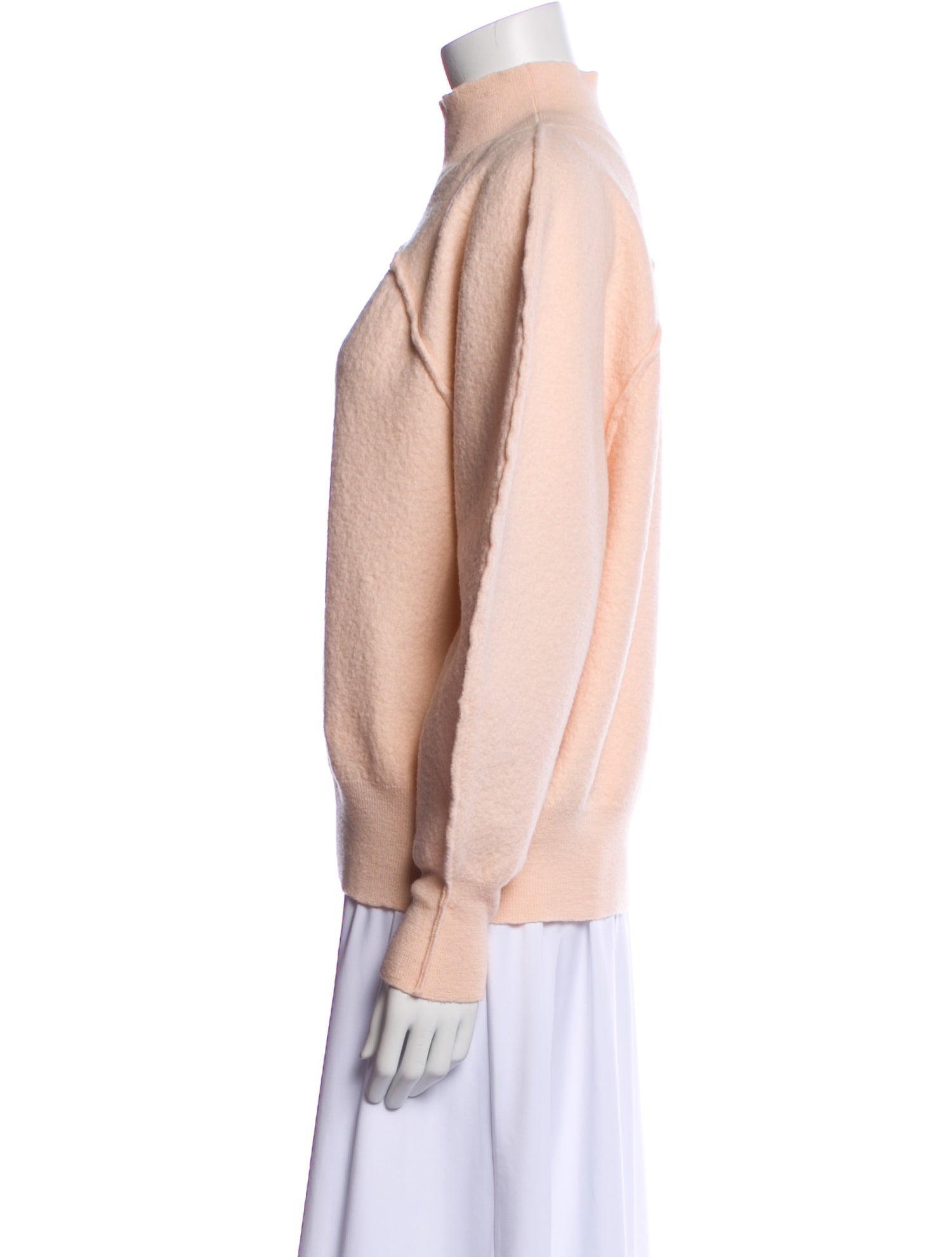 Dries Van Noten Virgin Wool Mock Neck Sweater