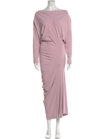 Dries Van Noten Bateau Neckline Long Dress