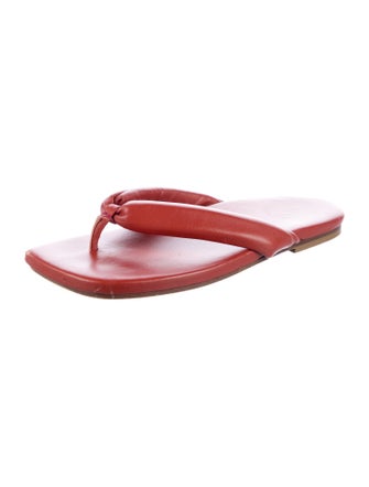 Dries Van Noten Leather Flip Flops