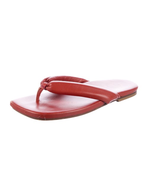 Dries Van Noten Leather Flip Flops