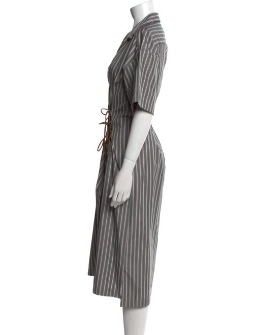 Dries Van Noten Striped Midi Length Dress