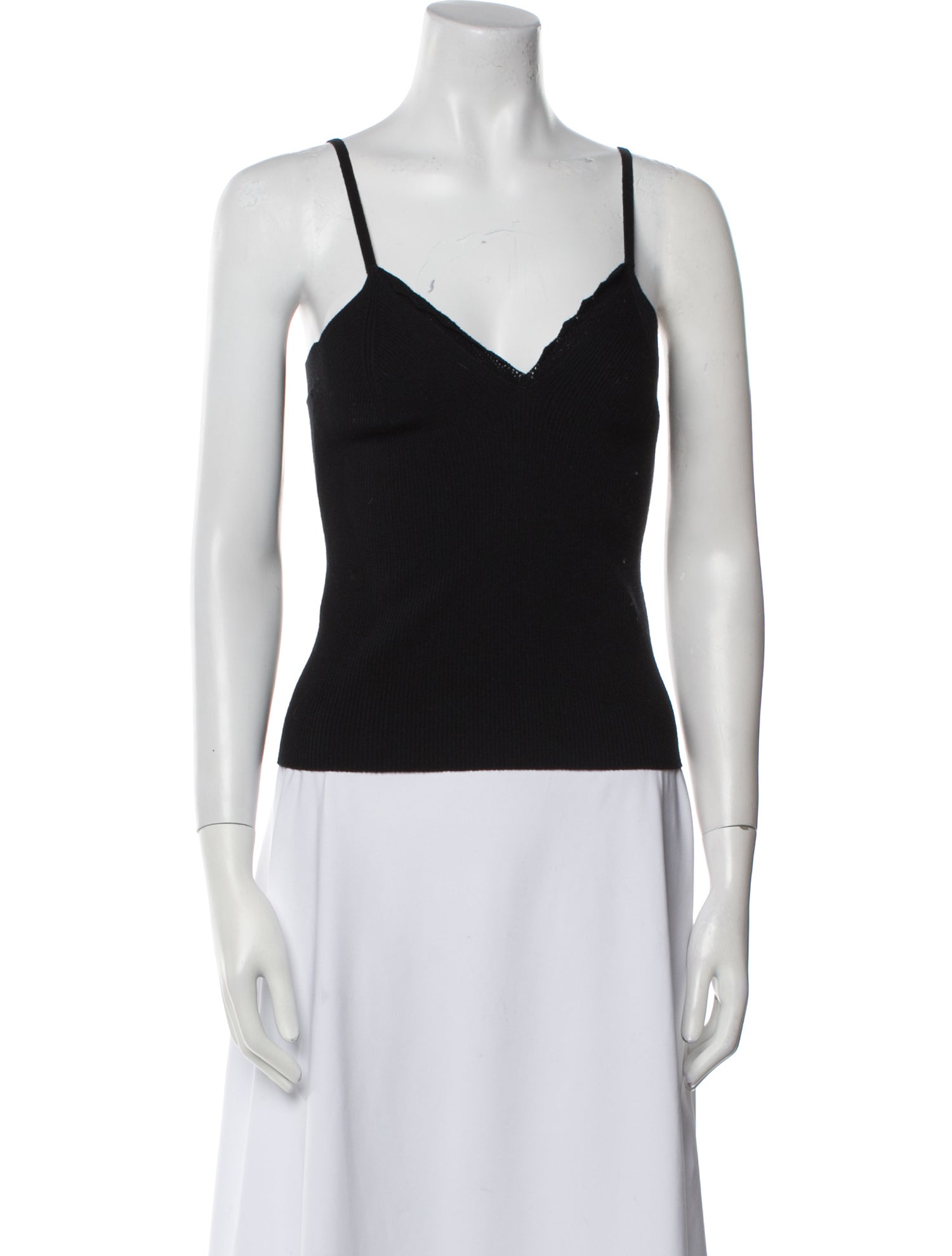 Dries Van Noten Merino Wool V-Neck Top