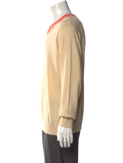 Dries Van Noten Graphic Print V-Neck Pullover