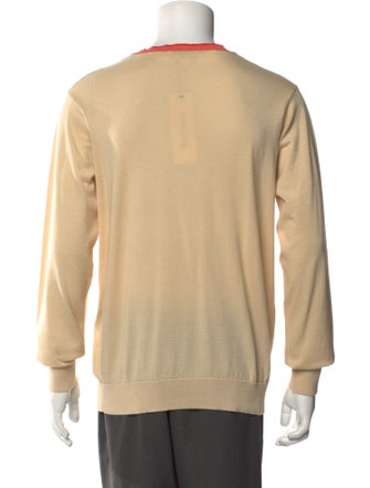 Dries Van Noten Graphic Print V-Neck Pullover