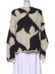 Dries Van Noten Printed Bateau Neckline Sweater