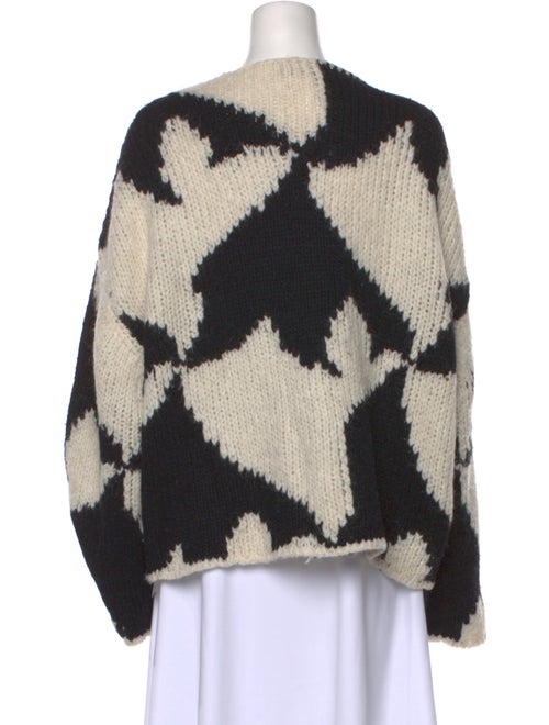 Dries Van Noten Printed Bateau Neckline Sweater