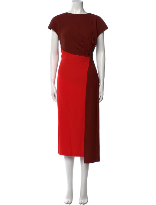 Dries Van Noten Bateau Neckline Midi Length Dress