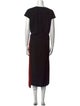 Dries Van Noten Bateau Neckline Midi Length Dress