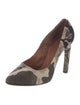 Dries Van Noten Leather Printed Pumps
