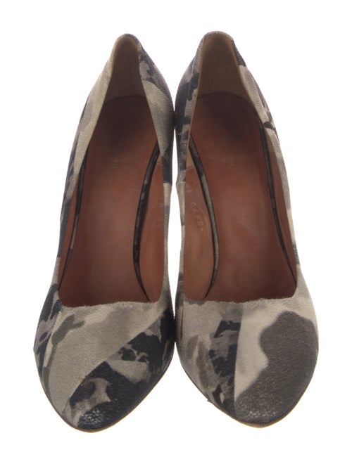 Dries Van Noten Leather Printed Pumps