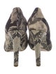 Dries Van Noten Leather Printed Pumps