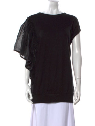 Dries Van Noten Bateau Neckline Short Sleeve Sweatshirt