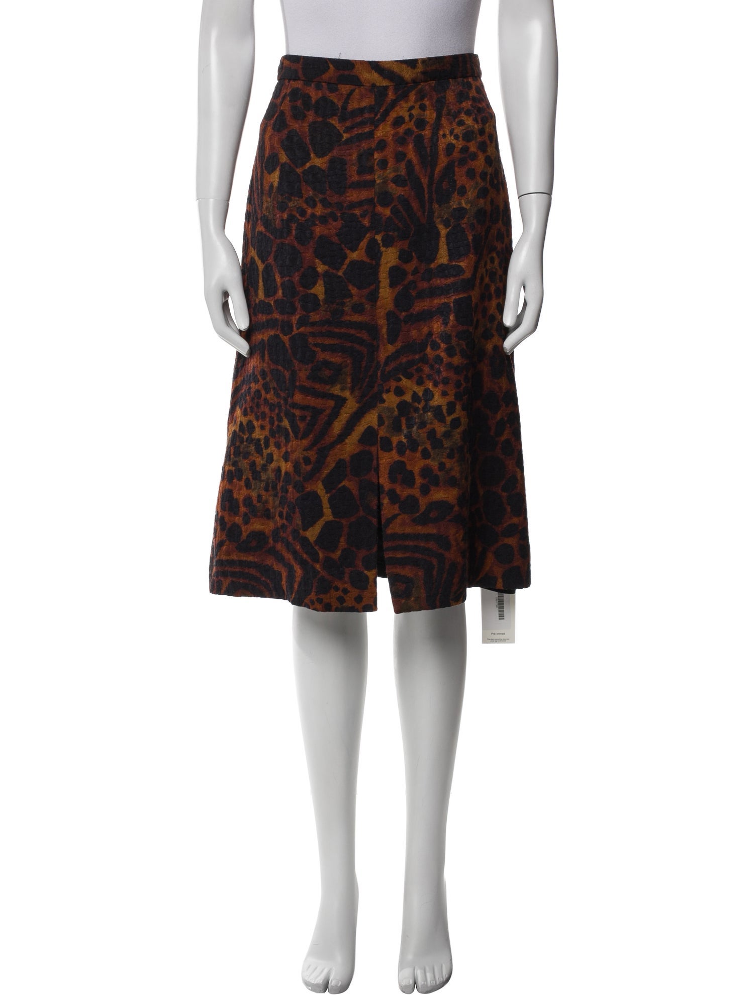 Dries Van Noten Animal Print Knee-Length Skirt