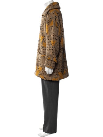 Dries Van Noten Merino Wool Printed Cardigan