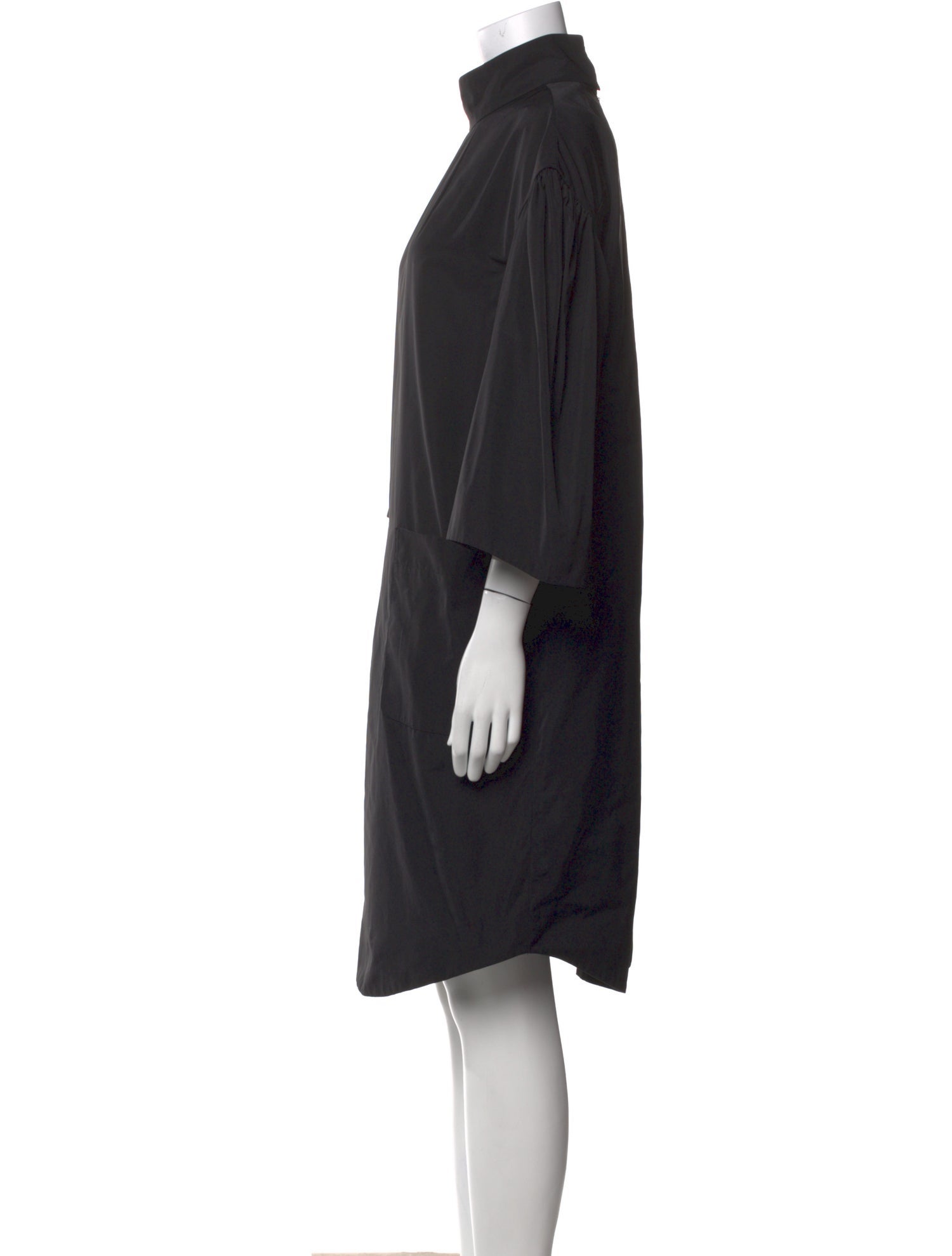 Dries Van Noten Mock Neck Knee-Length Dress