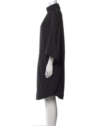 Dries Van Noten Mock Neck Knee-Length Dress