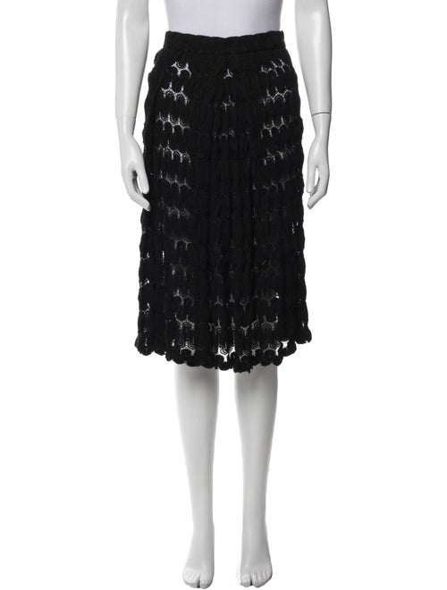 Dries Van Noten Lace Pattern Knee-Length Skirt