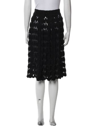 Dries Van Noten Lace Pattern Knee-Length Skirt