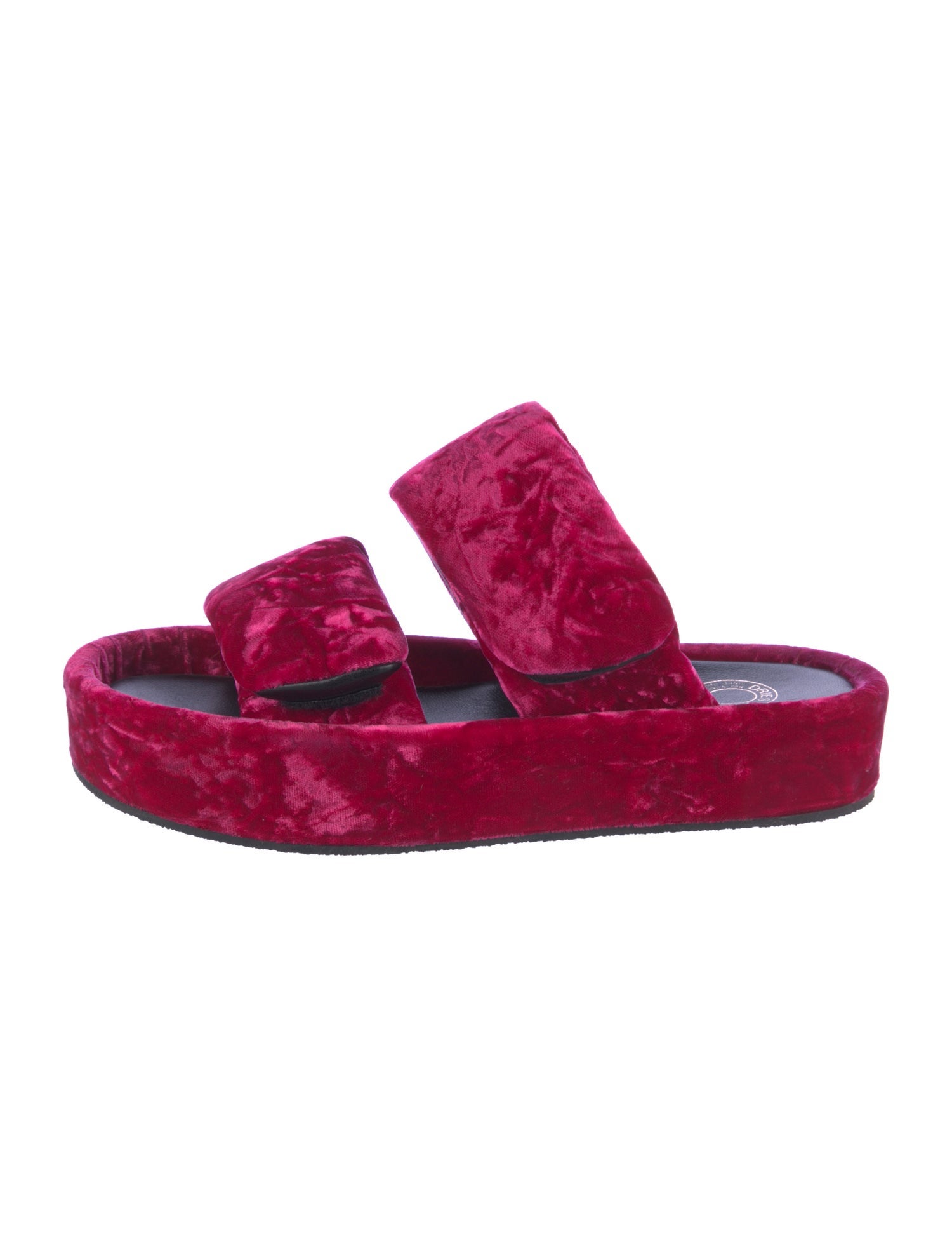 Dries Van Noten Velvet Slides w/ Tags