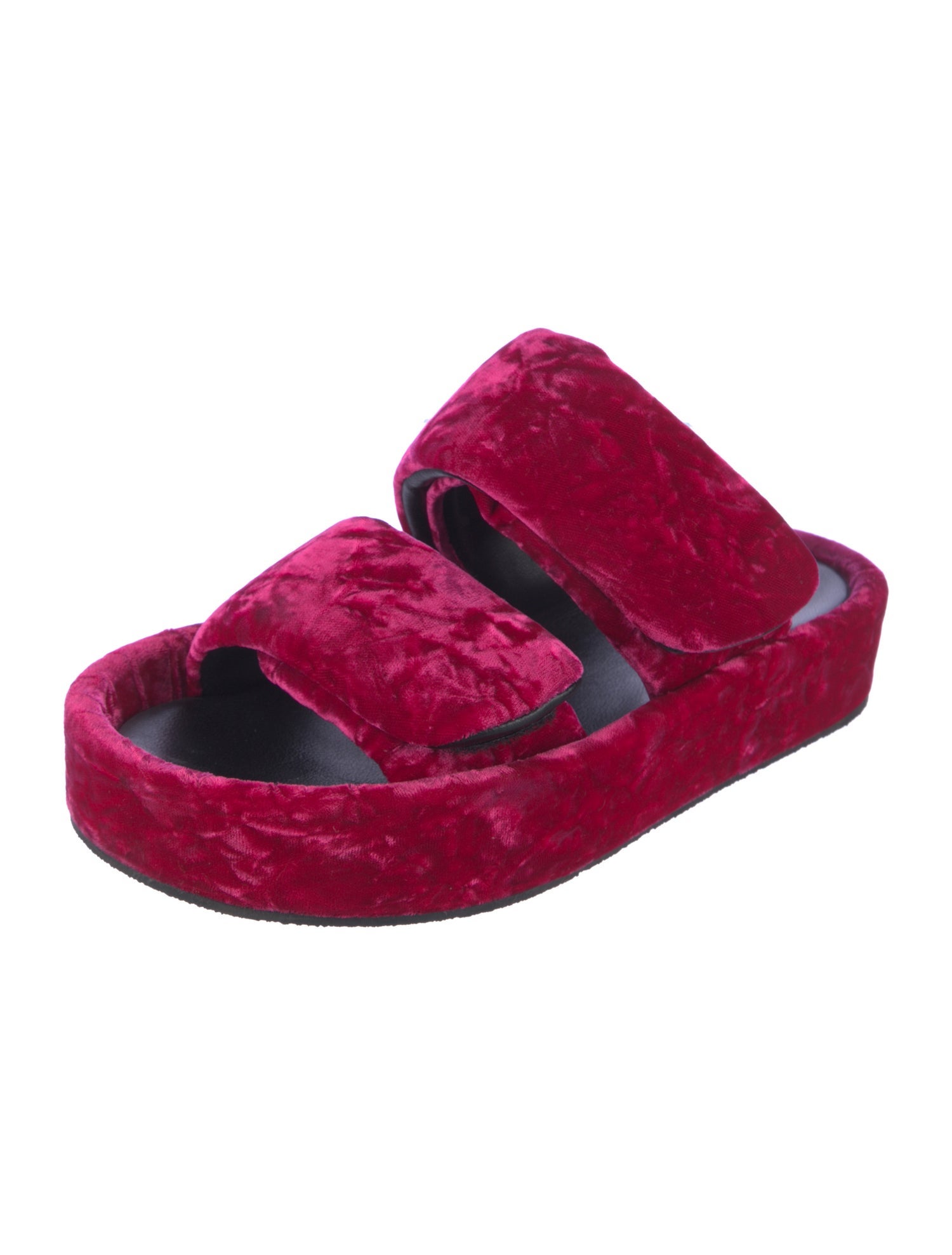 Dries Van Noten Velvet Slides w/ Tags