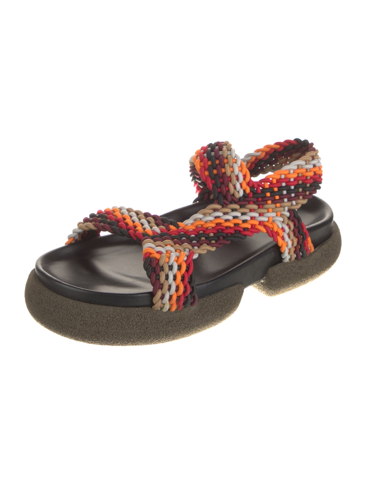 Dries Van Noten Leather Printed Espadrilles