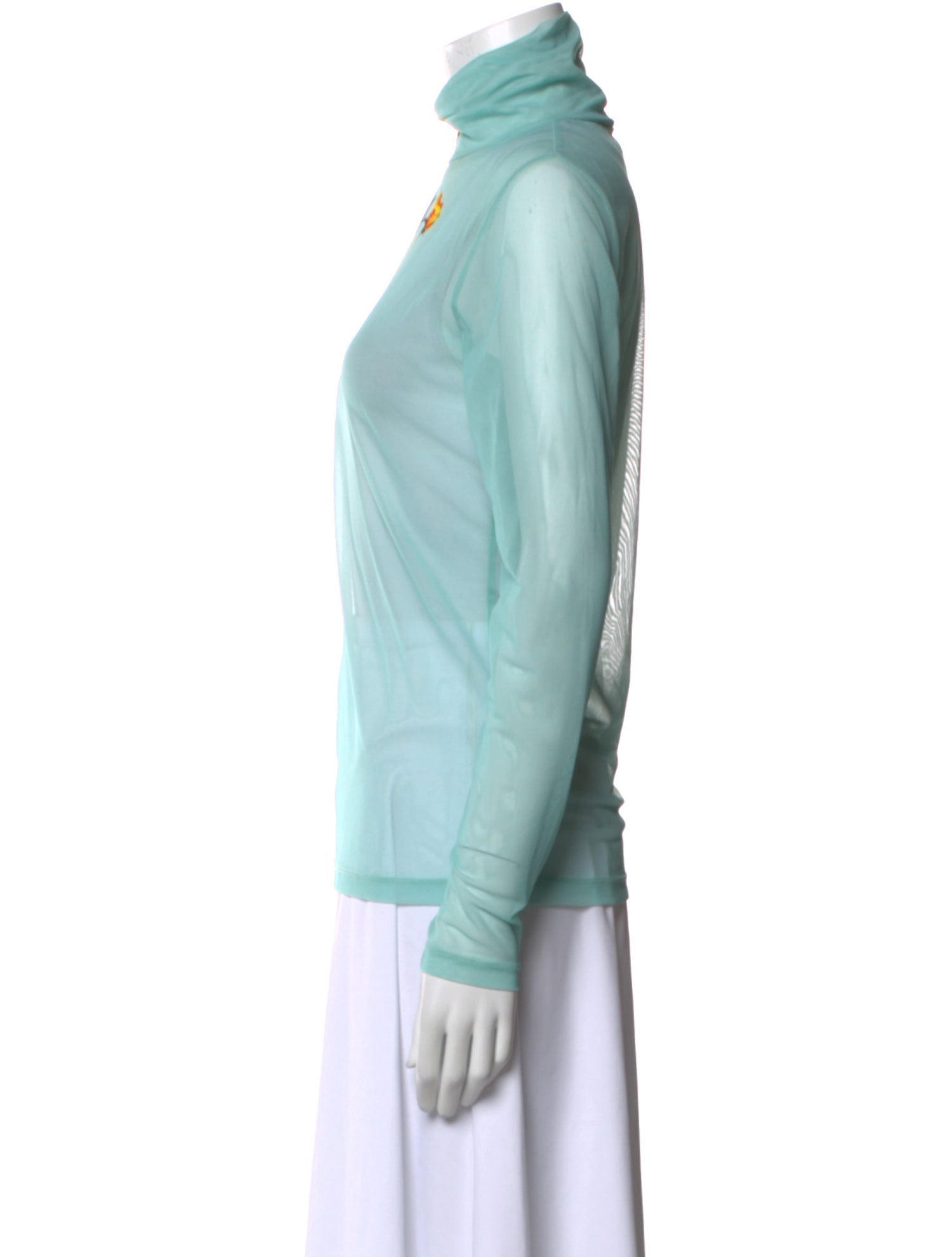 Dries Van Noten Graphic Print Turtleneck Sweatshirt