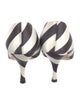 Dries Van Noten Satin Striped Pumps