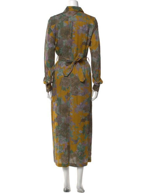 Dries Van Noten Floral Print Long Dress