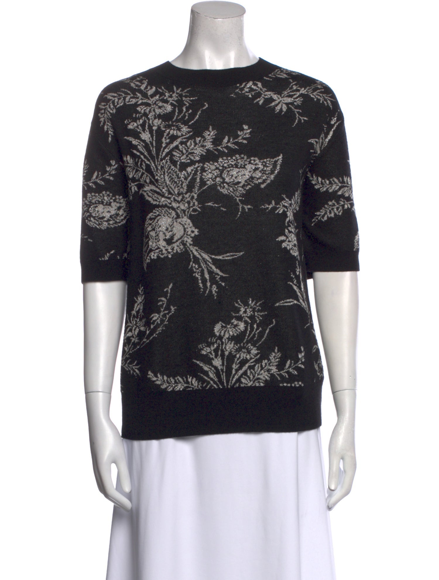 Dries Van Noten Printed Crew Neck Sweater