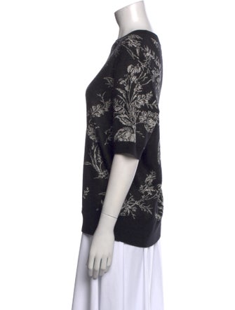 Dries Van Noten Printed Crew Neck Sweater