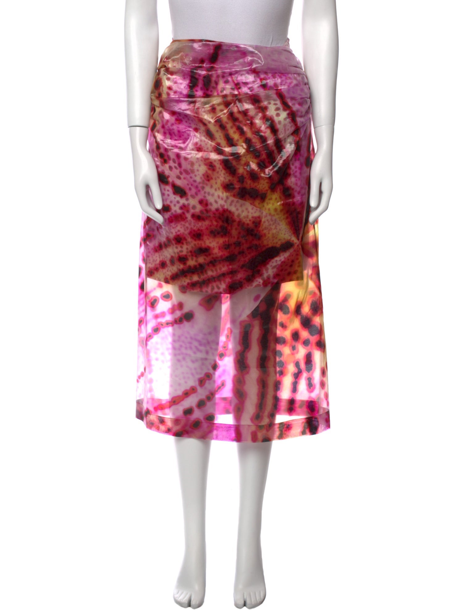 Dries Van Noten Tie-Dye Print Midi Length Skirt w/ Tags