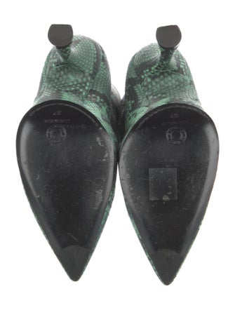 Dries Van Noten Leather Animal Print Boots