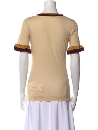 Dries Van Noten Mock Neck Short Sleeve Polo