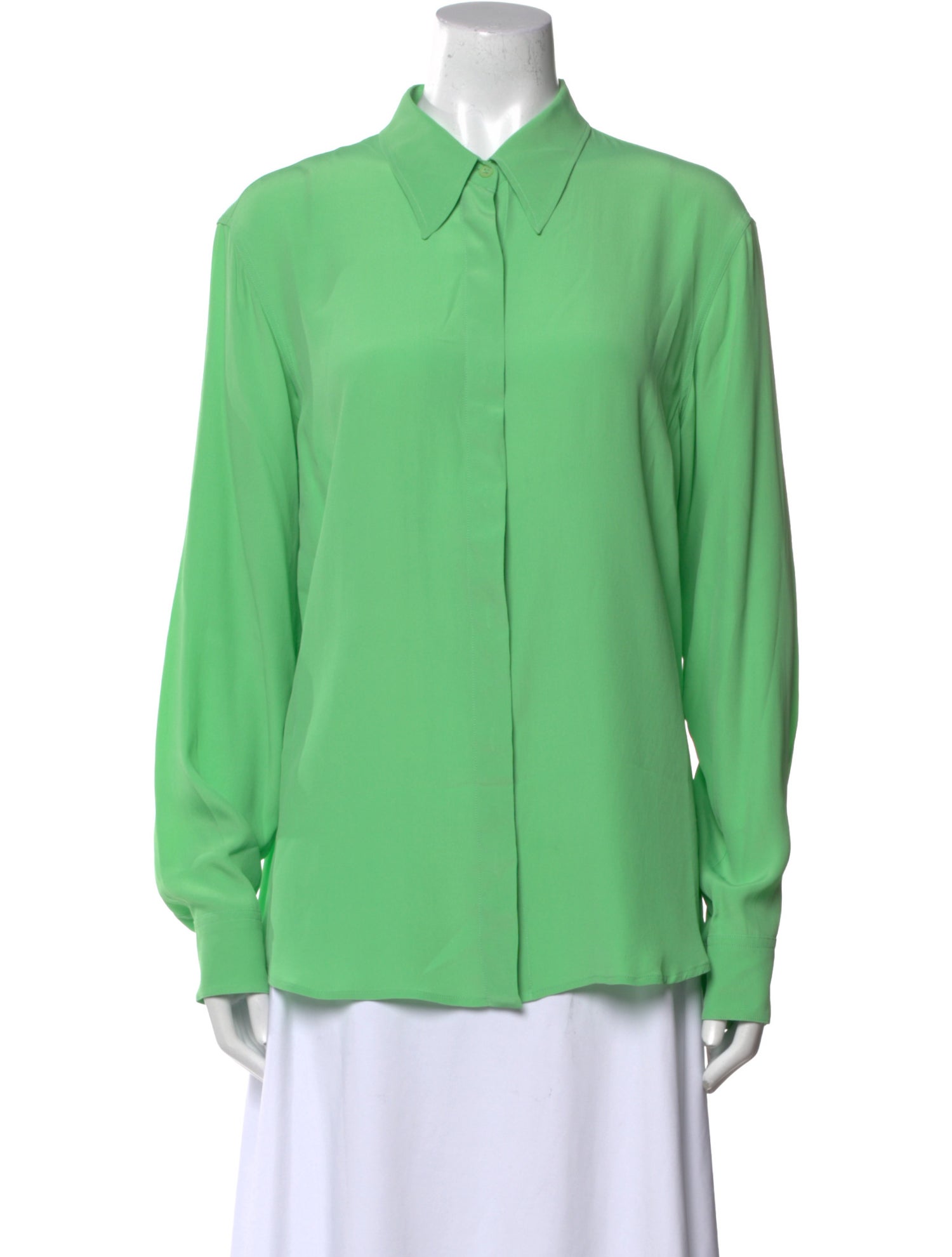 Dries Van Noten Long Sleeve Button-Up Top