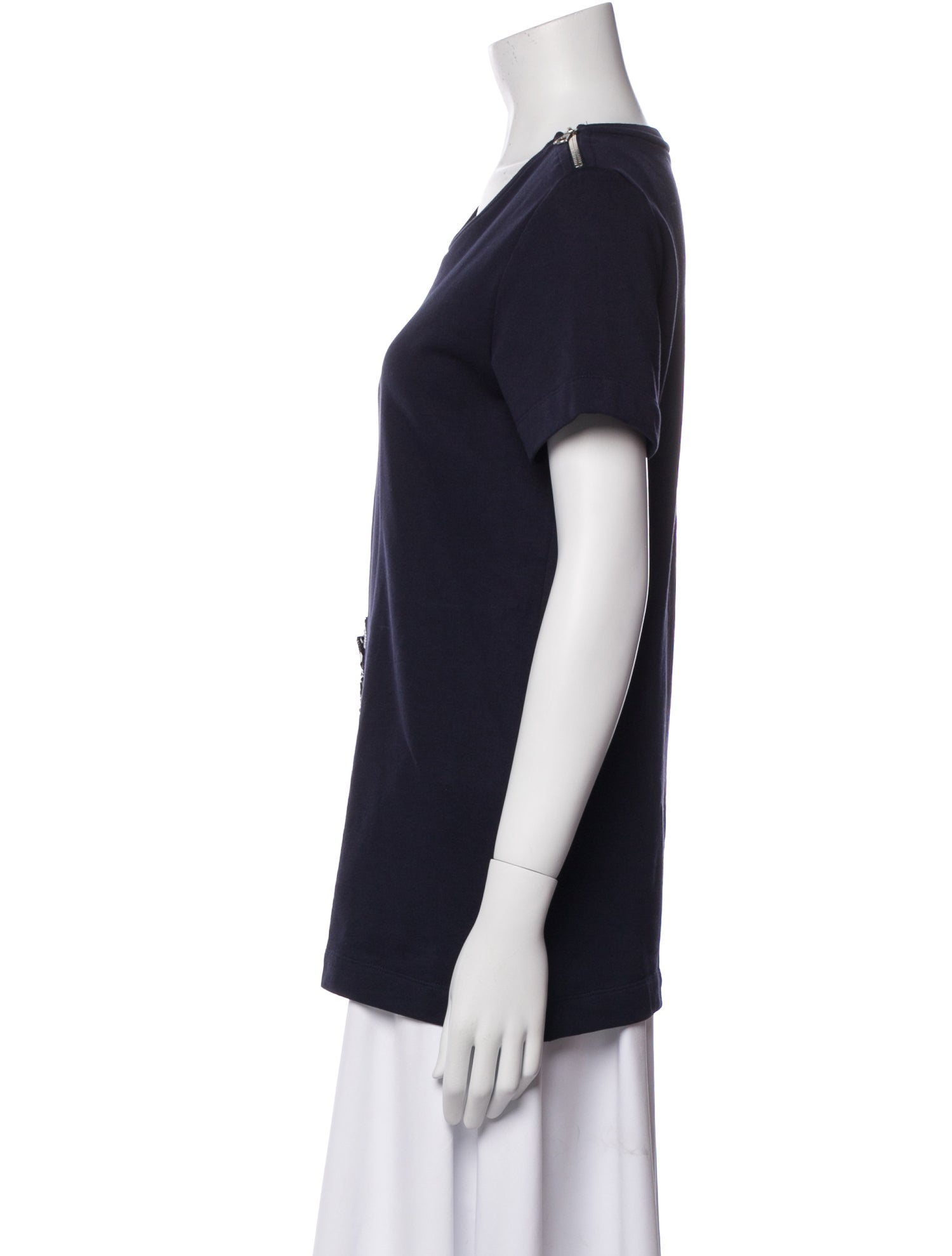 Dries Van Noten Scoop Neck Short Sleeve T-Shirt