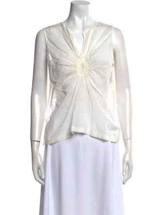 Dries Van Noten V-Neck Sleeveless Top